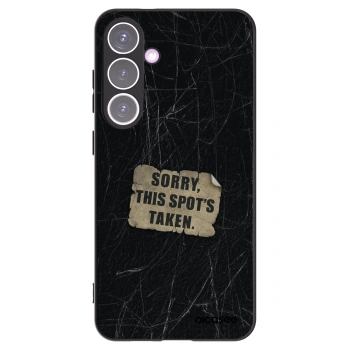 Picasee silikonowe czarne etui na Samsung Galaxy S24+ S926B 5G - SORRY