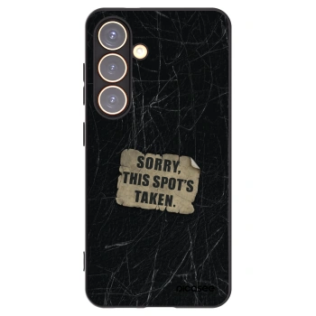 Picasee silikonowe czarne etui na Samsung Galaxy S24 S921B 5G - SORRY