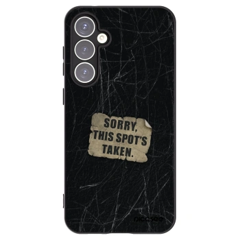 Picasee silikonowe czarne etui na Samsung Galaxy S23 FE S711B - SORRY