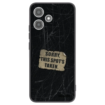 Picasee silikonowe czarne etui na Xiaomi Redmi 12 5G - SORRY