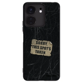 Picasee silikonowe czarne etui na Xiaomi Redmi 13C 4G - SORRY