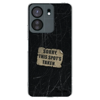 Picasee silikonowe przeźroczyste etui na Xiaomi Redmi 13C 4G - SORRY