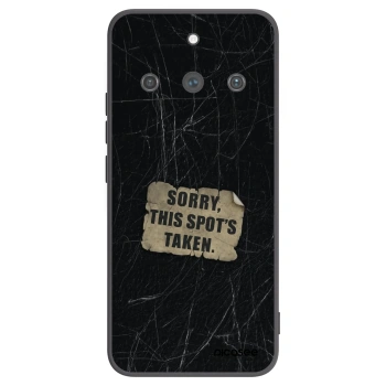 Picasee silikonowe czarne etui na Realme 11 Pro+ - SORRY