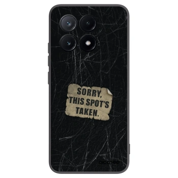 Picasee silikonowe czarne etui na Xiaomi Poco X6 Pro - SORRY