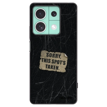 Picasee silikonowe czarne etui na Xiaomi Redmi Note 13 5G - SORRY