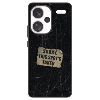 Picasee silikonowe czarne etui na Xiaomi Redmi Note 13 Pro+ 5G - SORRY