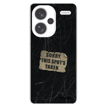 Picasee silikonowe przeźroczyste etui na Xiaomi Redmi Note 13 Pro+ 5G - SORRY