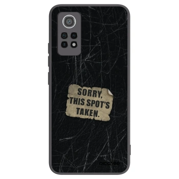 Picasee silikonowe czarne etui na Xiaomi Redmi Note 12 Pro 4G - SORRY