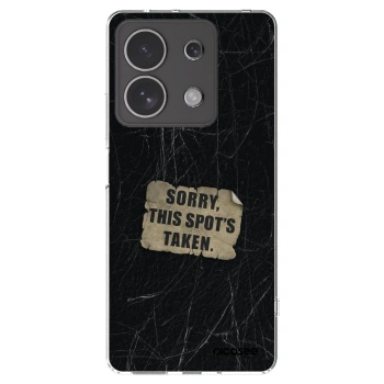 Picasee silikonowe przeźroczyste etui na Xiaomi Redmi Note 13 4G - SORRY