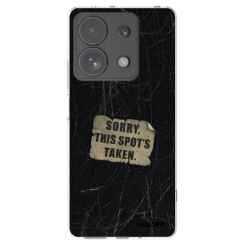 Picasee silikonowe przeźroczyste etui na Xiaomi Redmi Note 13 Pro 4G - SORRY