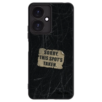 Picasee silikonowe czarne etui na Xiaomi Redmi 13C 5G - SORRY