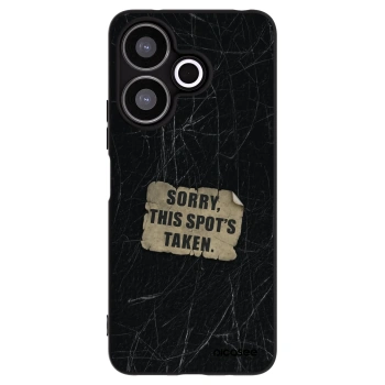 Picasee silikonowe czarne etui na Xiaomi Redmi 13 4G - SORRY