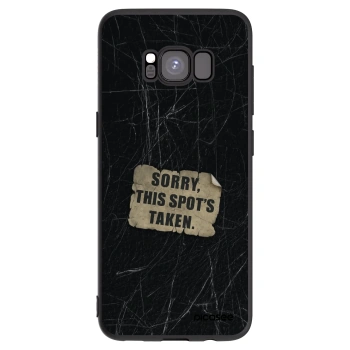 Picasee silikonowe czarne etui na Samsung Galaxy S8 G950F - SORRY