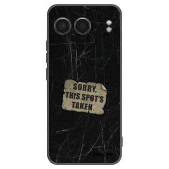 Picasee silikonowe czarne etui na OnePlus Nord 4 - SORRY