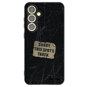 Picasee silikonowe czarne etui na Samsung Galaxy S24 FE S721B - SORRY