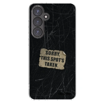 Picasee silikonowe przeźroczyste etui na Samsung Galaxy S24 FE S721B - SORRY