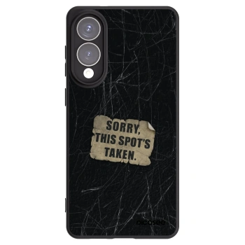 Picasee silikonowe czarne etui na Samsung Galaxy S25 Edge 5G - SORRY