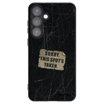 Picasee silikonowe czarne etui na Samsung Galaxy S25+ 5G - SORRY
