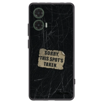 Picasee silikonowe czarne etui na Motorola Moto G35 5G - SORRY