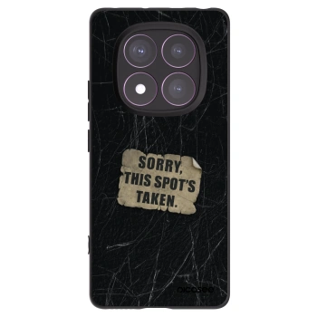 Picasee silikonowe czarne etui na Xiaomi Redmi Note 14 Pro 4G - SORRY