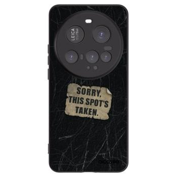Picasee silikonowe czarne etui na Xiaomi 15 Ultra - SORRY