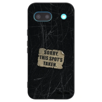 Picasee silikonowe czarne etui na Google Pixel 8a - SORRY