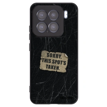 Picasee silikonowe czarne etui na Xiaomi 15 - SORRY