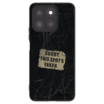 Picasee silikonowe czarne etui na Honor X8c - SORRY