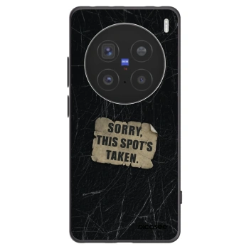 Picasee silikonowe czarne etui na Vivo X200 Pro - SORRY