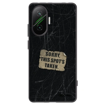 Picasee silikonowe czarne etui na Xiaomi Poco F7 5G - SORRY
