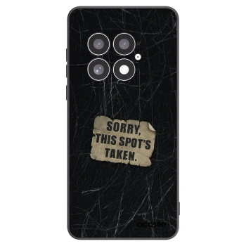 Picasee silikonowe czarne etui na OnePlus 13 5G - SORRY