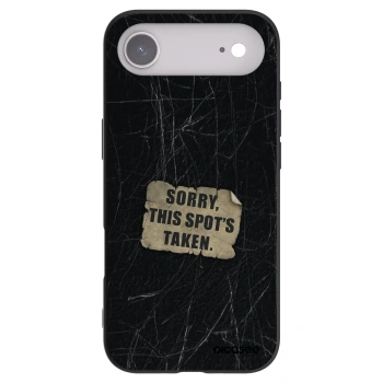 Picasee silikonowe czarne etui na Apple iPhone Air - SORRY