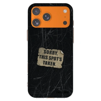 Picasee silikonowe przeźroczyste etui na Apple iPhone 17 Pro Max - SORRY