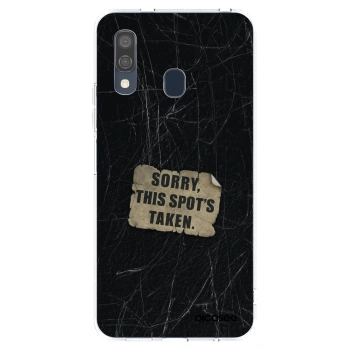 Picasee silikonowe przeźroczyste etui na Samsung Galaxy A40 A405F - SORRY
