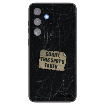 Picasee silikonowe czarne etui na Samsung Galaxy S25 FE 5G - SORRY