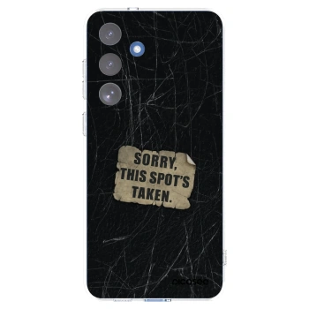 Picasee silikonowe przeźroczyste etui na Samsung Galaxy S25 FE 5G - SORRY