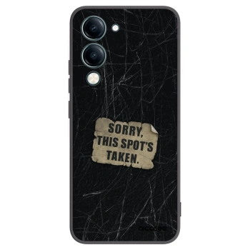 Picasee silikonowe czarne etui na Vivo Y29s 5G - SORRY