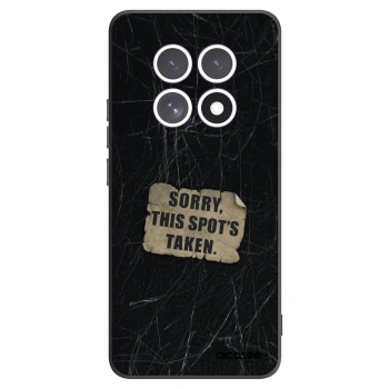 Picasee silikonowe czarne etui na Xiaomi Redmi Note 15 4G - SORRY