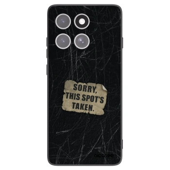 Picasee silikonowe czarne etui na Motorola Edge 60 Fusion - SORRY