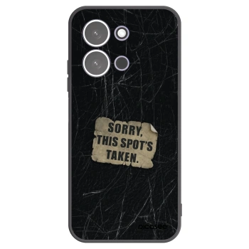 Picasee silikonowe czarne etui na Xiaomi Redmi 15C 5G - SORRY
