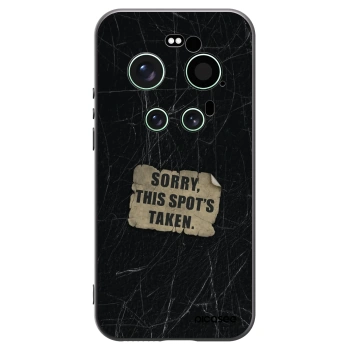 Picasee silikonowe czarne etui na Xiaomi 17 Ultra - SORRY