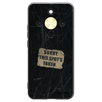 Picasee silikonowe czarne etui na Honor Magic8 Lite 5G - SORRY