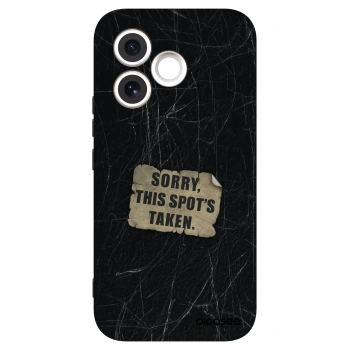 Picasee silikonowe czarne etui na Honor 600 Lite - SORRY