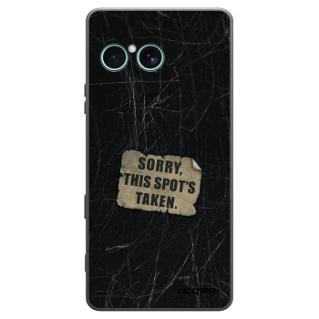 Picasee silikonowe czarne etui na Sony Xperia 10 VII - SORRY