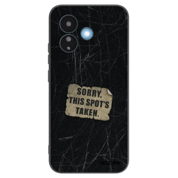 Picasee silikonowe czarne etui na Xiaomi Redmi Note 17 Pro 5G - SORRY