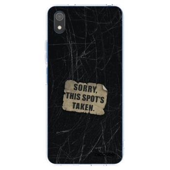 Picasee silikonowe przeźroczyste etui na Xiaomi Redmi 7A - SORRY
