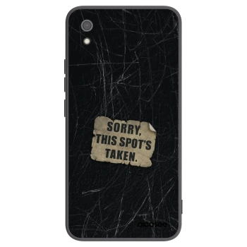 Picasee silikonowe czarne etui na Xiaomi Redmi 7A - SORRY