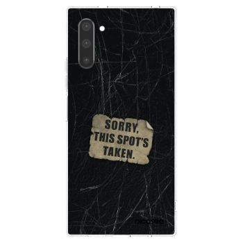 Picasee silikonowe przeźroczyste etui na Samsung Galaxy Note 10 N970F - SORRY