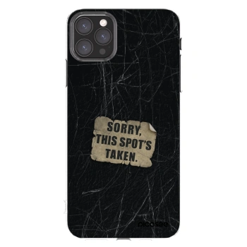 Picasee silikonowe przeźroczyste etui na Apple iPhone 11 Pro Max - SORRY