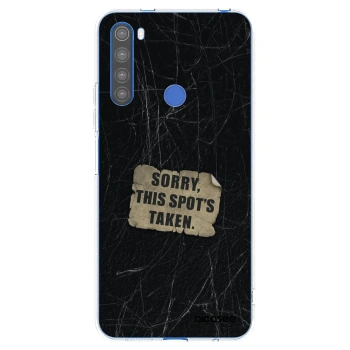 Picasee silikonowe przeźroczyste etui na Xiaomi Redmi Note 8T - SORRY